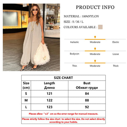 TTQV Sexy Loose Apricot Women's Jumpsuit 2026 Summer Strapless Sleeveless Floor Length Jumpsuits Romper Female Clothing Streetwe