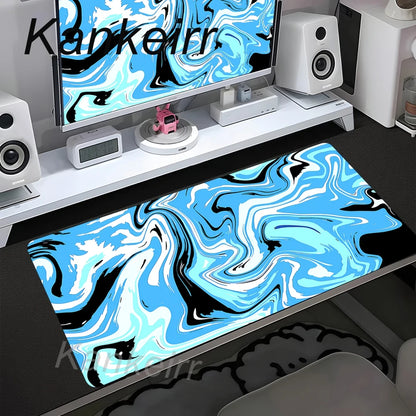 90x40cm Non-Slip Rubber Gamer Mouse Mat Gaming Mouse Pad Strata Liquid Desk Mat XXL Computer Keyboard Table Pad Large Mousepad