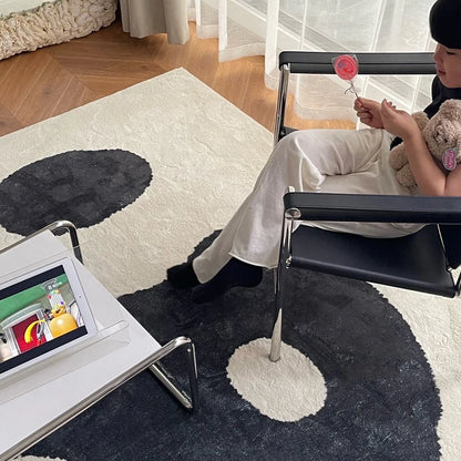 French Retro Living Room Decoration Plush Carpet Large Area Non-slip Mat Light Luxury Rugs for Bedroom Thicken Cream Lounge Rug