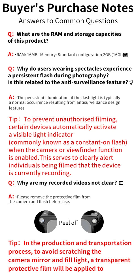 PEJE AI Smart Glasses with Camera, 1080P HD Video Recording Glasses, AI Assistant (ChatGPT/Doubao), Real-Time Translation