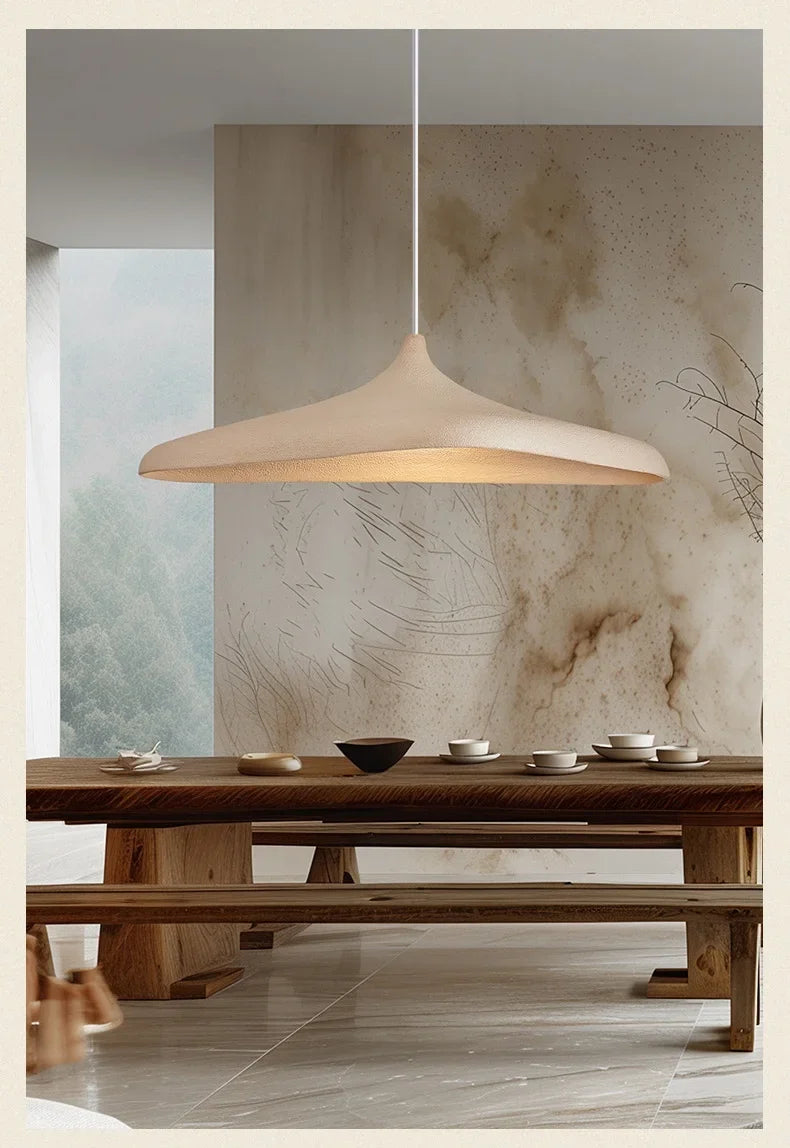 Japanese Wabi Sabi Style Led Pendant Lights Living Dining Room E27 Ceiling Chandelier Home Decor Bedroom Hanging Lamp Luminarias