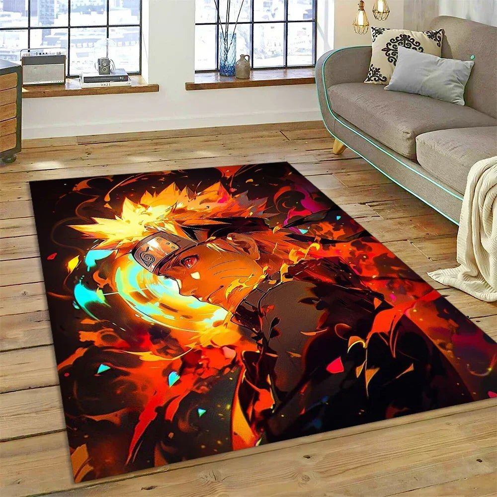 Cartoon 3D I-Itachi Japan Anime Carpet Rug for Living Room Bedroom Home Sofa Decoration,Kids Play Area Rug Non-slip Floor Mat