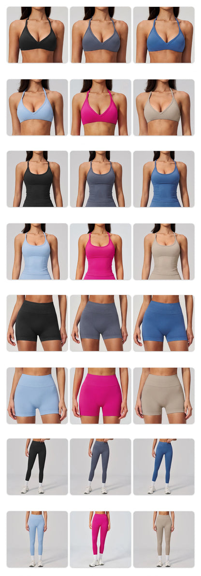 Fitness Suit 2PCS Women's Tracksuit Yoga Set Sports Outfits Gym Clothes Running Push Up Sportswear Female Workout Yoga Clothes