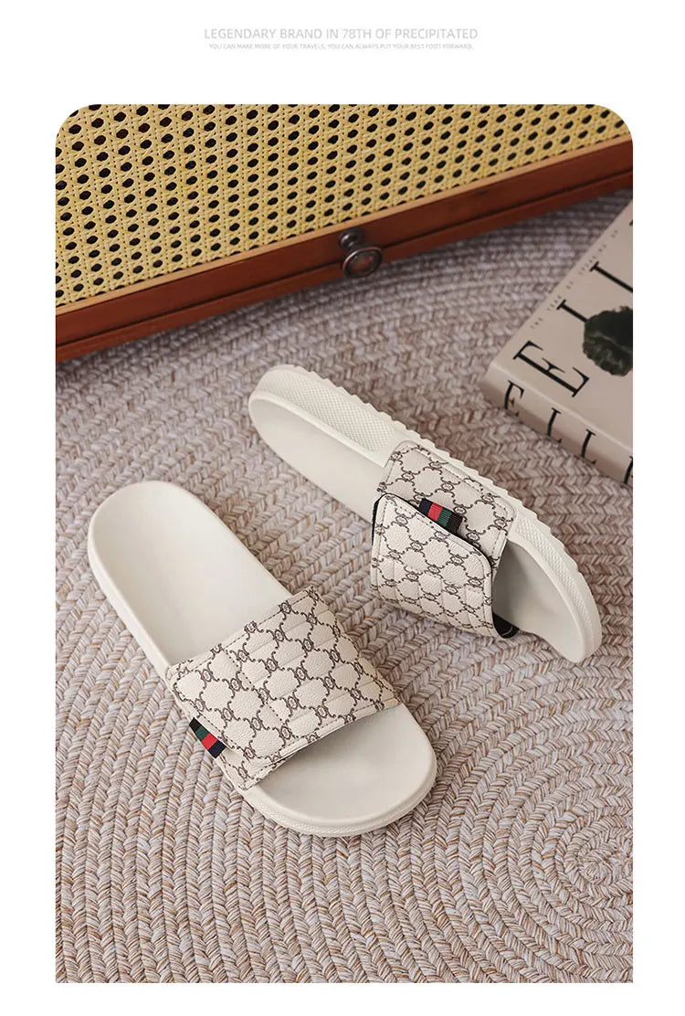 Summer men's slippers fashion comfortable breathable slippers indoor bathroom sandals plus size casual outdoor beach shoes 47