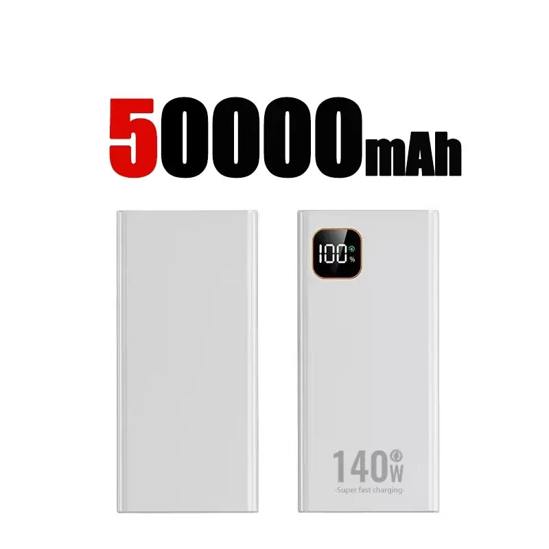 Lenovo 140W Super Fast Charging 2026 Ultra Capacity CCC Portable Charger Power Bank For IPhone Samsung 500000mAh