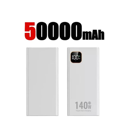 Lenovo 140W Super Fast Charging 2026 Ultra Capacity CCC Portable Charger Power Bank For IPhone Samsung 500000mAh