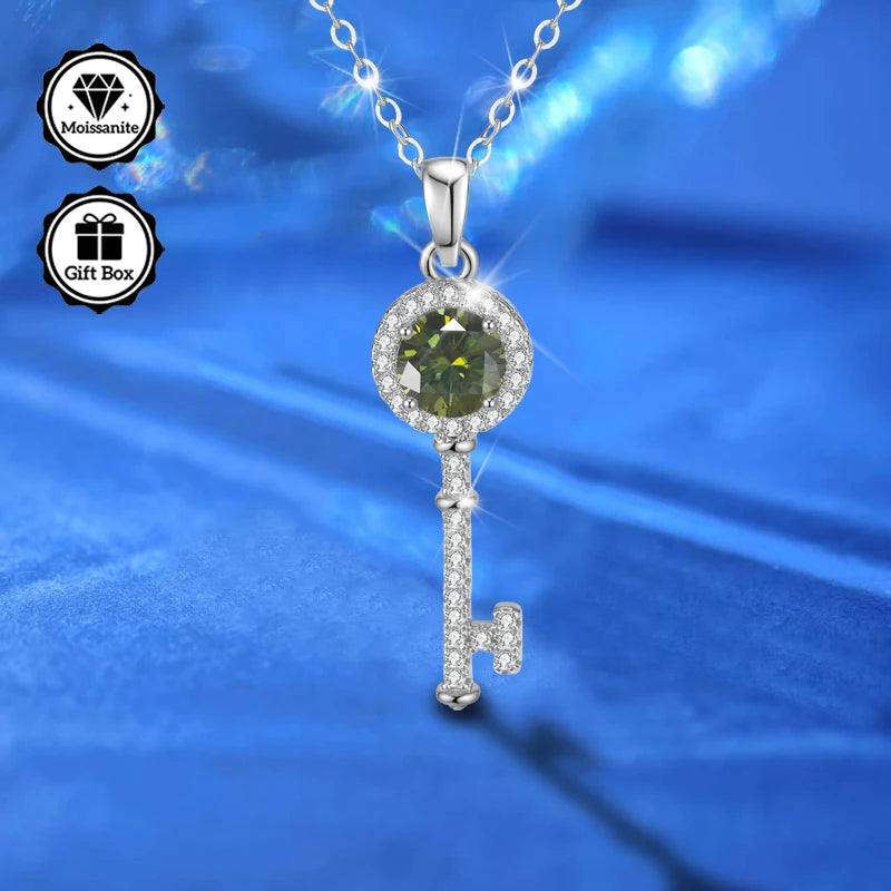 Christmas Gift for, Moissanite Necklace for Women, Jewelry for Women, Hypoallergenic Necklace, High Quality Jewelry, Bohemian,
