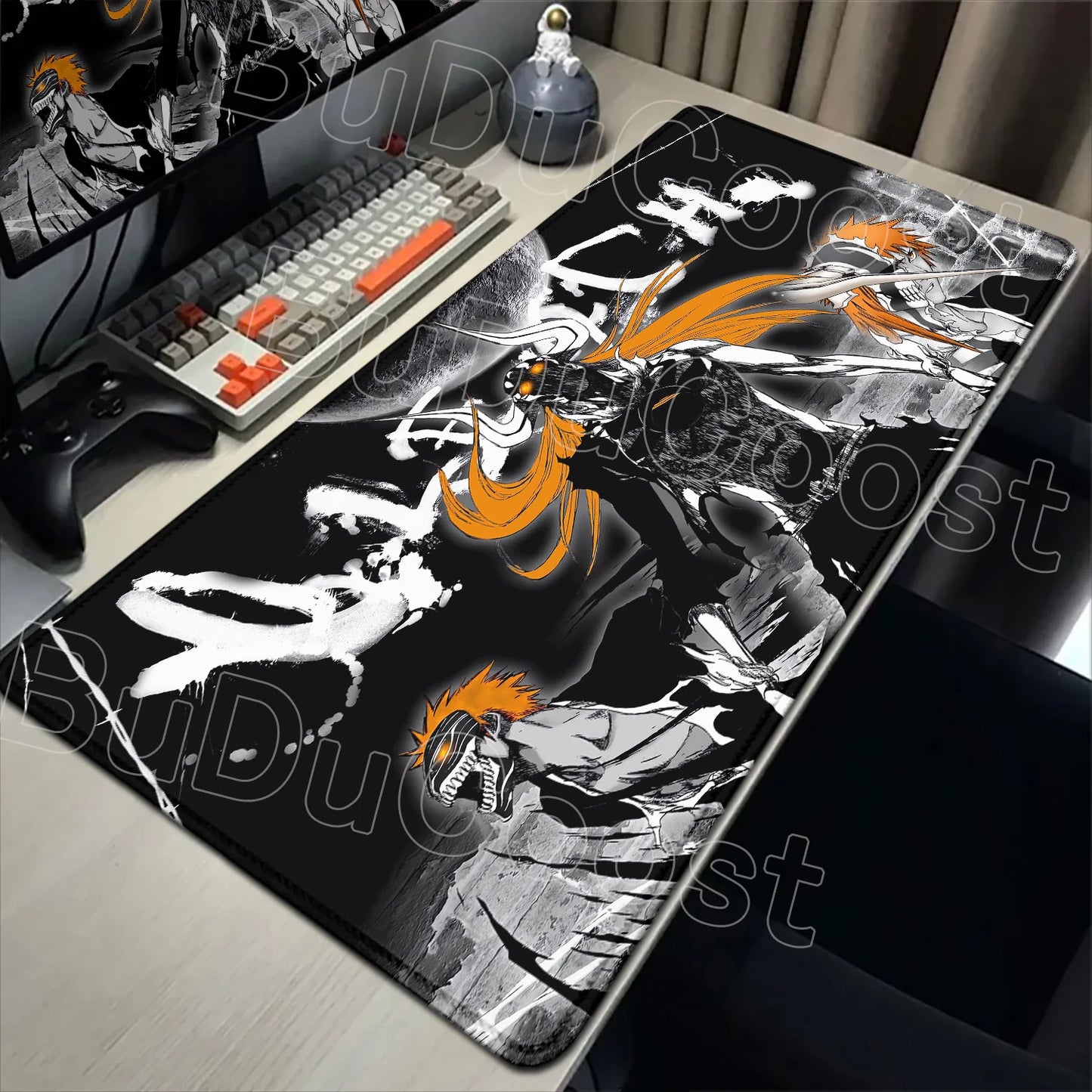 2026 New Anime HD Wallpaper Bleach Mouse Pad Laptop Gaming Keyboard Mat XXL Large 900x400mm Desk Mat Cool E-sports Mats Mousepad