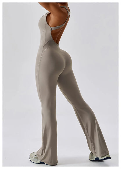 Women Training Yoga Suit Sportswear Gym Set Women 1 Pcs Sports Jumpsuit Fitness Rompers Stretch Female Push Up Workout Bodysuits