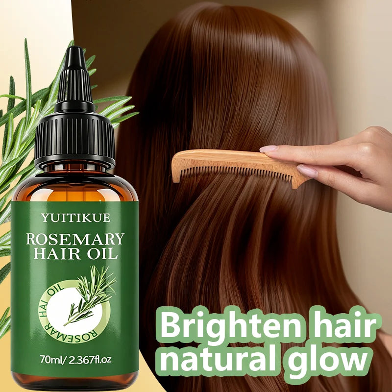 YUITIKUE Rosemary Hair Care Oil Nourishes Scalp And Hair Enhances Natural Glow And Reduces Breakage