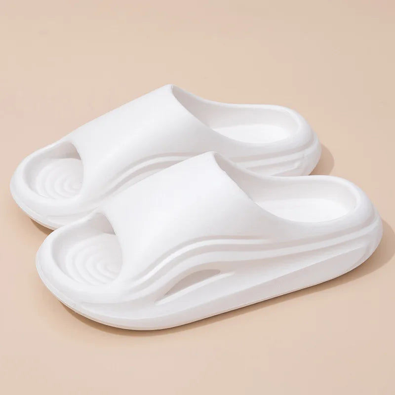 EVA Platform Slippers Women Home Brand Luxury Design Summer Shoes Couple Bathroom Indoor Outdoor Beach Slides Men Soft Non-Slip