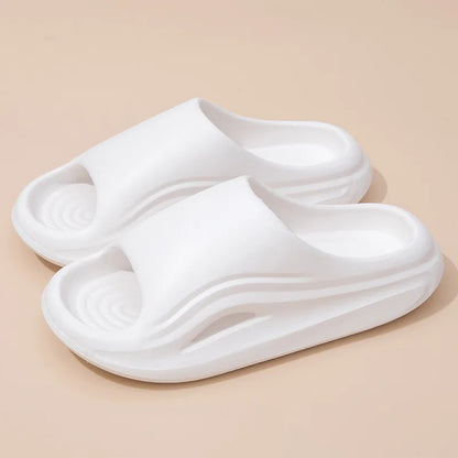 EVA Platform Slippers Women Home Brand Luxury Design Summer Shoes Couple Bathroom Indoor Outdoor Beach Slides Men Soft Non-Slip