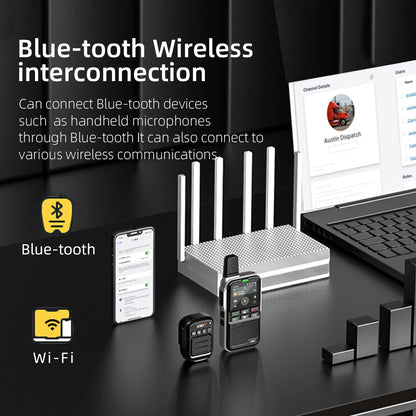 Global 4G Wifi Radio Blue-tooth Two Way Radio Long Range Ulimited Distance Walkie Talkie Compatible Zello APP KSUN ZL38