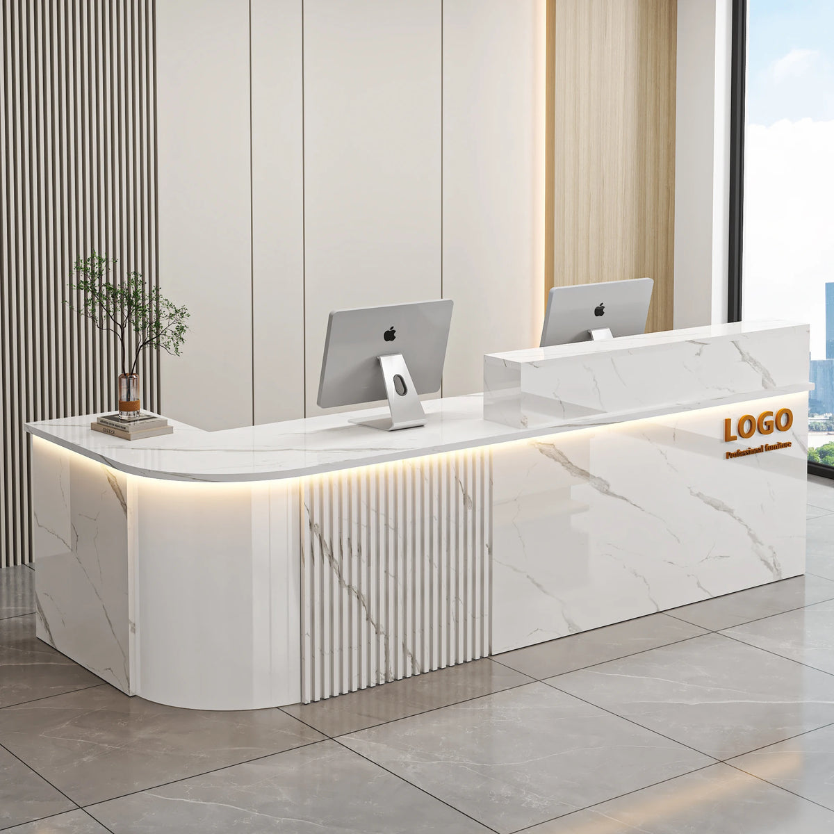Customized Cashier Podium Counter Reception Desk Small Reception Desk For Salon Bancone Per Negozio Office Furniture