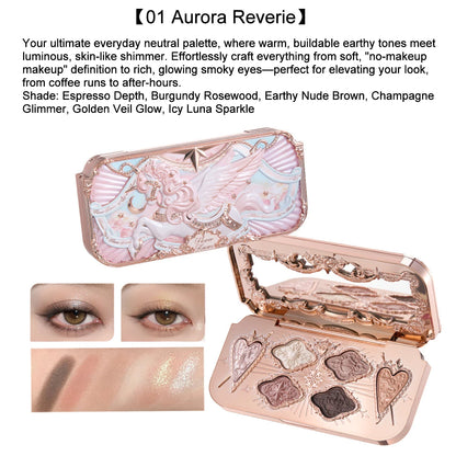 Flower Knows Knight Unicorn Makeup Set Eyeshadow Blush Lipstick Loose Powder Long Lasting Fantasy Princess Beauty Kit Cosmetics