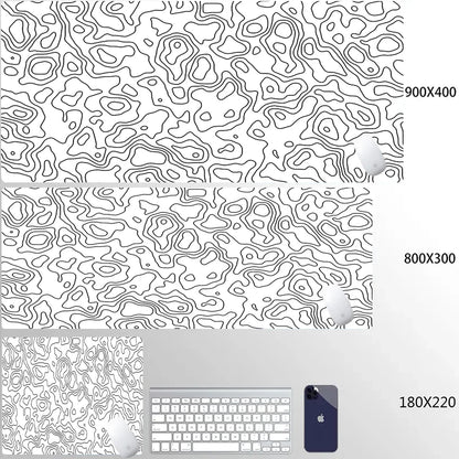 Computer Mouse Pad Strata Liquid Gaming PC Deskmat Laptop Pc Accessory Non-slip soft Mat XXL size Mousepad Large 900x400 Mats