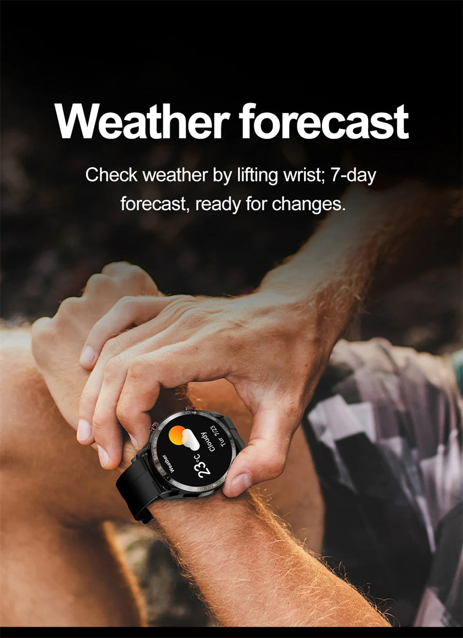 2025 New Business Smart Watch Men Bluetooth Call 1.53-inch AMOLED HD Display Multi-Sport Modes Heart Rate Monitor Smartwatch Man