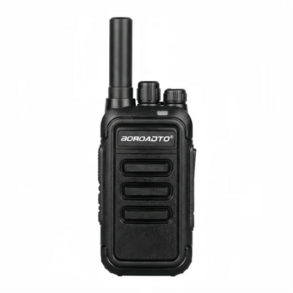 Portable 2PCS Mini Walkie Talkie UHF 400-470MHz Type-C USB Charging VOX 16CH Long Range Two Way Radio for Camping Hotel Hunting