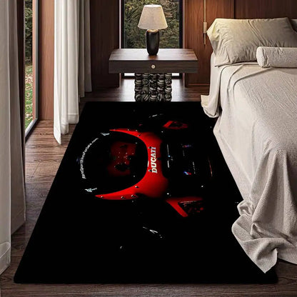 D-Ducati Motorcycle LOGO Floor Mat Rectangle Anti-slip Home Soft Badmat Front Door Indoor Outdoor Mat Welcome Doormat