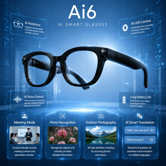 Smart AI Glasses HD Photo Video OpenAI Record Translation Photochromic Lenses Bluetooth Call Music Multifunction Glasses