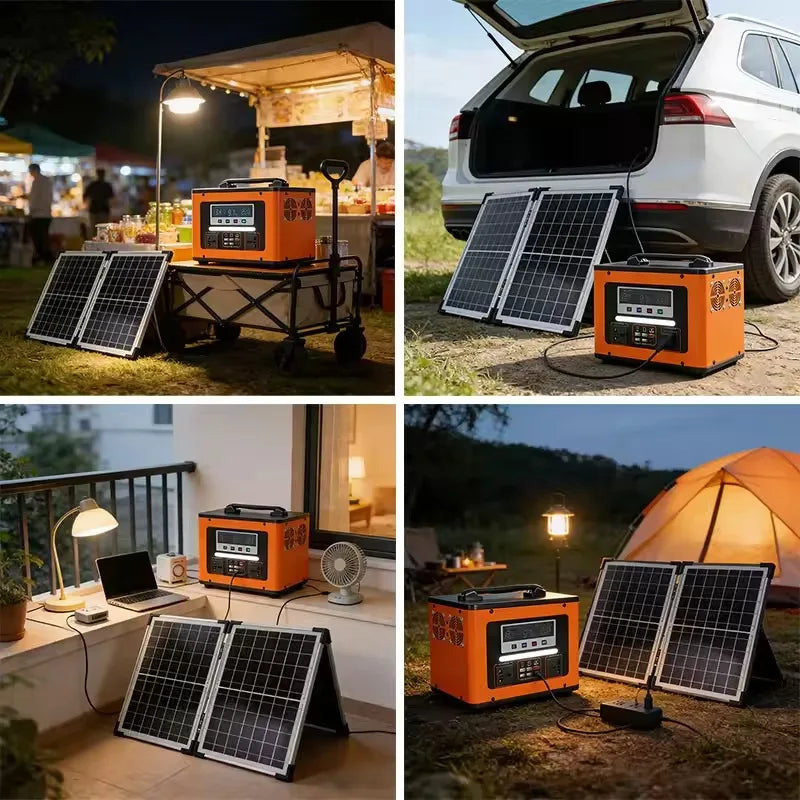 New  600Wh LiFePO4 220V High Power Portable Power Station 40AH Solar Outdoor Mobile Power Supply Home Emergency Energy Storage