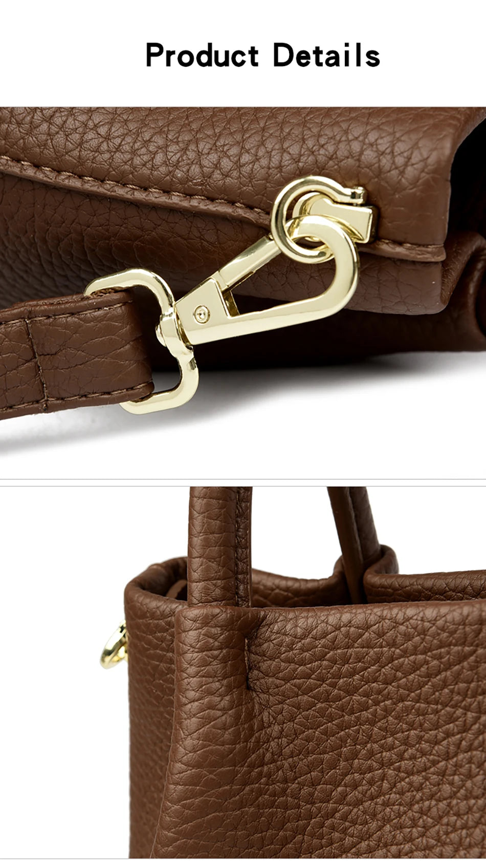Women Soft Leather Top-Handle Bags Luxury Designer Handbag Solid Color Ladies Shoulder Crossbody Bag And Purse Commuting Sac