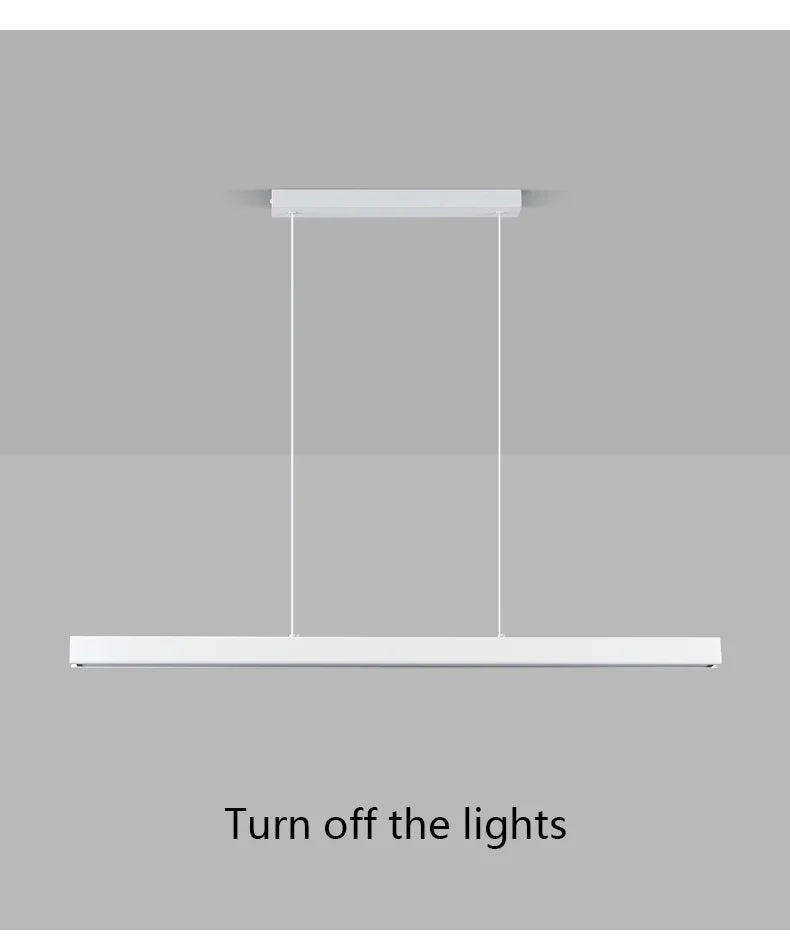 Dining room chandelier Nordic modern lamp dining table bar lamp restaurant lights kitchen lights office company led strip lamps