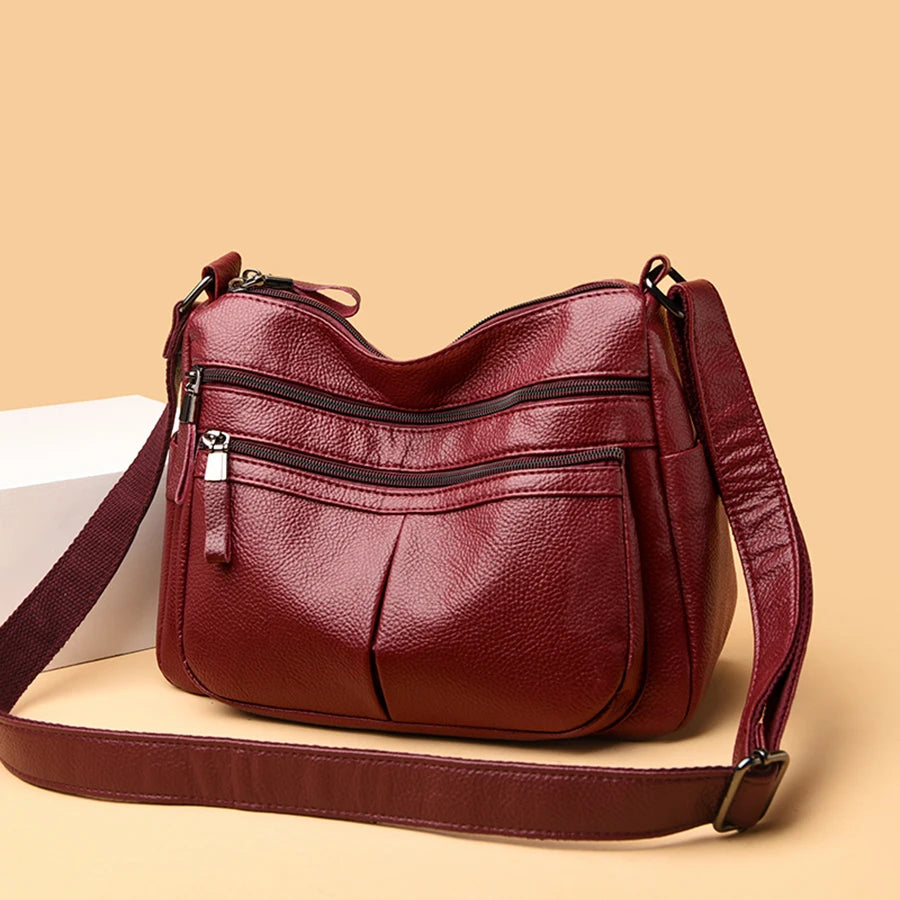 High Quality Genuine Leather Ladies Bags Fashion Purses And Handbags Famous Designer Crossbody Shoulder Bag For Women Sac A Main