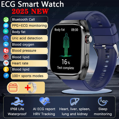 TK16 Smart Watch Men 2.04 Inch Amoled Bluetooth Call AI Voice ECG Health Monitoring SOS Sports Fitness Tracker Women Smartwatch