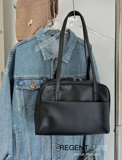 CGCBAG Vintage Designer Luxury Women Tote Bag Casual Lage Capacity Female Shoulder Bag High Quality PU Leather Ladies Handbags