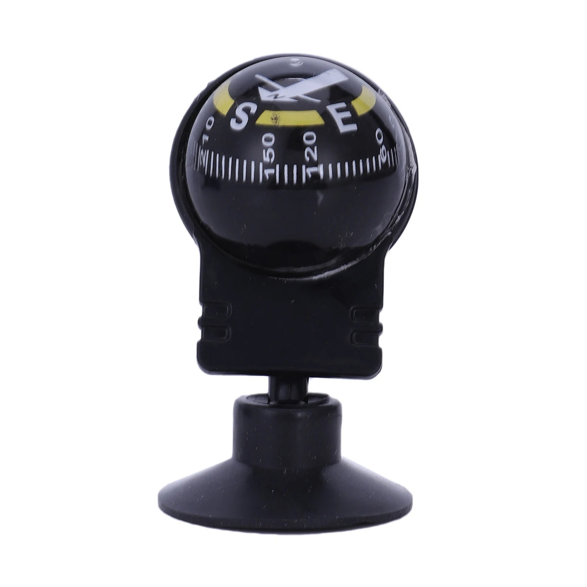 New Car Vehicle Floating Ball Magnetic Navigation Compass Black