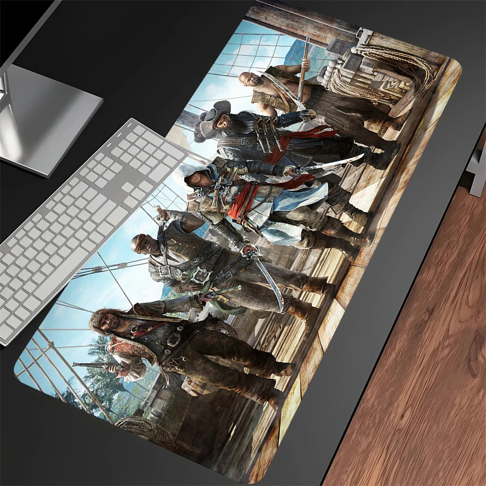 Game Assassin s Creed Mouse Pad Cartoon Lockedge Large Gaming Pad Computer Gamer Keyboard Mat Non-slip Mousepad PC Big Desk Mats