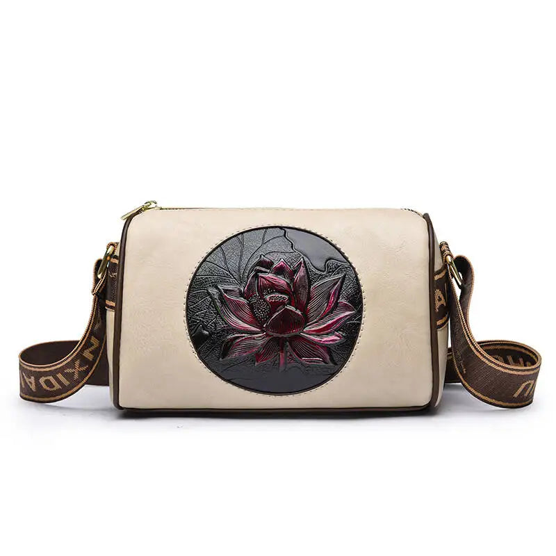Luxury Handbag Fashion Print Large Capacity Soft Leather Women Shoulder Crossbody Bag Leisure Designer Ladies Purses and Handbag