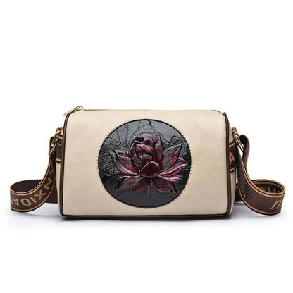 Luxury Handbag Fashion Print Large Capacity Soft Leather Women Shoulder Crossbody Bag Leisure Designer Ladies Purses and Handbag