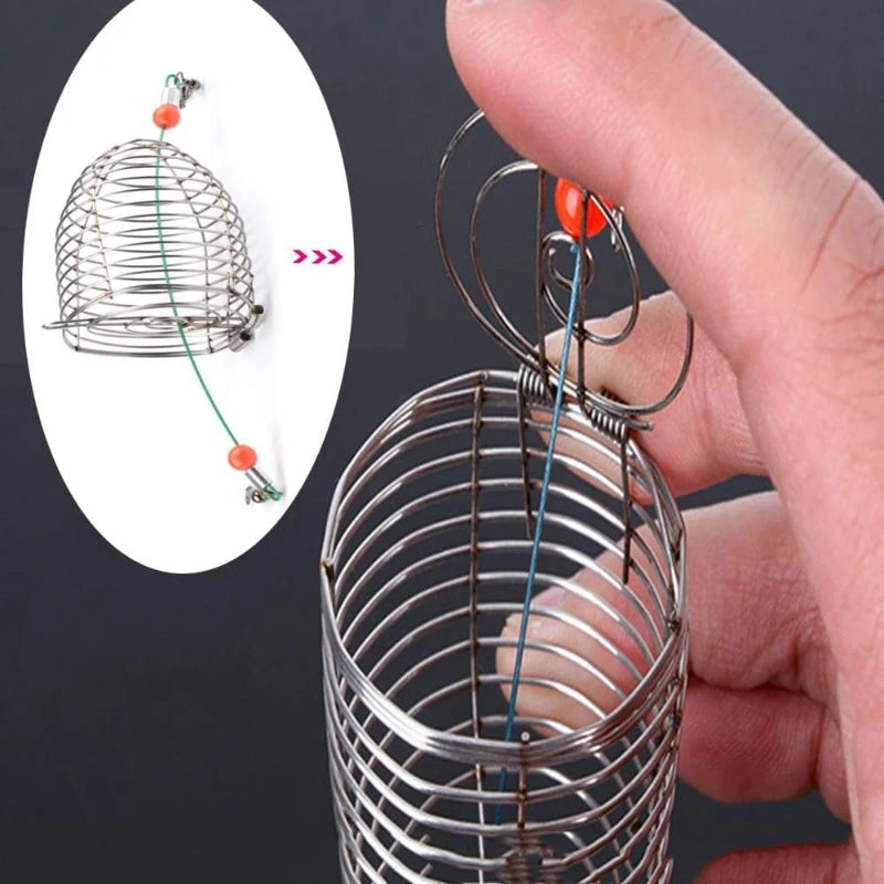 10Pcs Carp Fishing Bait Trap Cage Feeder Basket Holder Coarse Lure Feeder Carp Fishing Tackle Kit