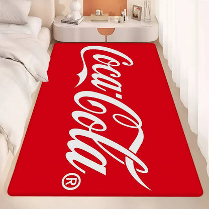 C-Coca Cola Bathroom Mat Anti-slip Absorb Water Long Strip Cushion Bedroon Mat Welcome Doormat