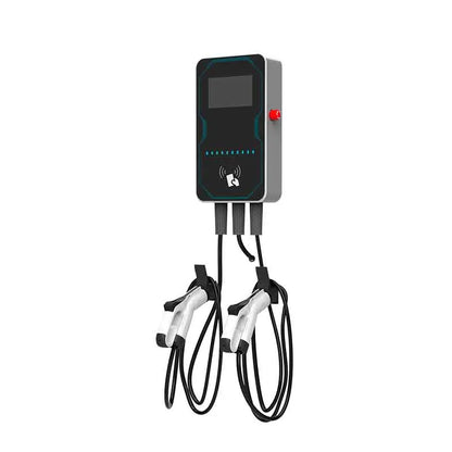 WUFEN EVSE Wallbox EV Car Charger Electric Vehicle Double-gun Wall-Mounted Charging Pile 14KW Type2 GBT Type1 NACS Cable
