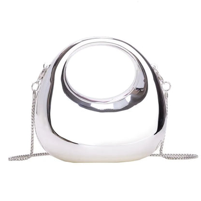 Luxury Designer Evening Clutch Clear Acrylic Women Handbags Fashion Shoulder Bag Half Moon Wedding Purses Party Tote Ladies