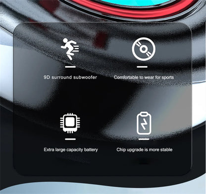 EARDECO Original Bluetooth Headphone 5.1 Earphones Neckband Wireless Headphones HIFI Sound Magnetic Headset Sports Bass Stereo