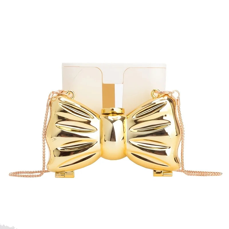 Luxury Golden Evening Bag Purses and Handbags Designer Shoulder Bags Funny Shape Party Wedding Round Acrylic Shiny Clutch Purse