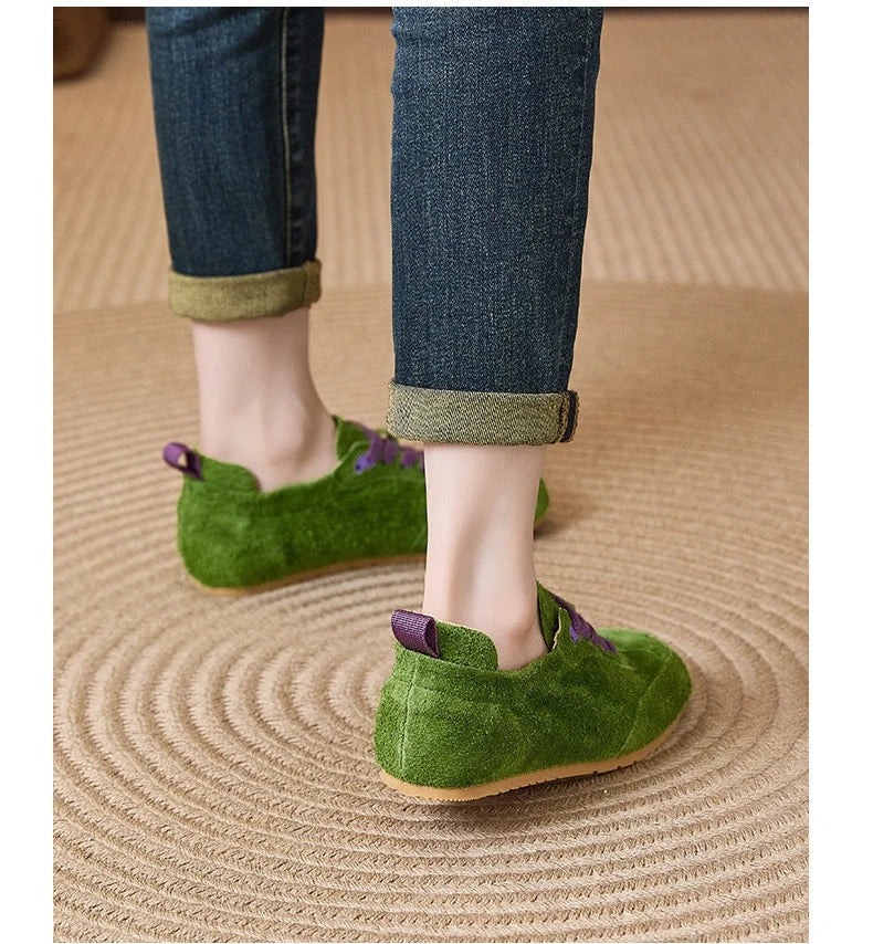 Women's 2026 New Suede Boodles Shoes, Women's Flat Training Shoes, Women's Sport Shoes Luxury Designer Shoes for Women