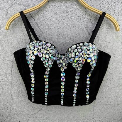 Sexy Party Corset Tops Woman Tank Streetwear Camis Bustier Fashion y2k Crop Top Women Clothes Summer Club Shirt Ladies Bra Blusa