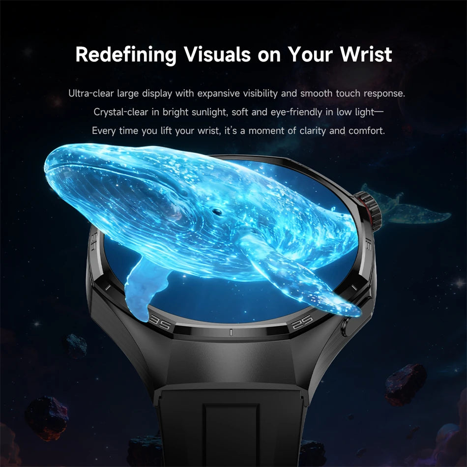 2026 New Global Version Watch 6 Pro GPS Smart Watch Men AMOLED Screen Sports Fitness Track Bluetooth Call Waterproof Smartwatch