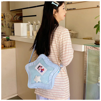 Japanese Style Minimalist Cute Aesthetic Shoulder Bag for Students Kawaii Crossbody Purse Street Fashion Ita Bags Handbags bolso
