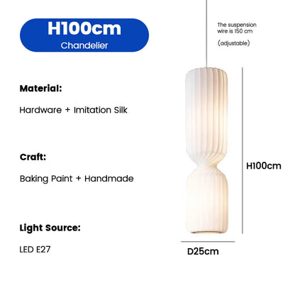 Nordic Fabric Creative Ceiling Hanging Lamps Living Room Chandelier Home Decoration Bedroom LED Pendant Lights Bedside Light