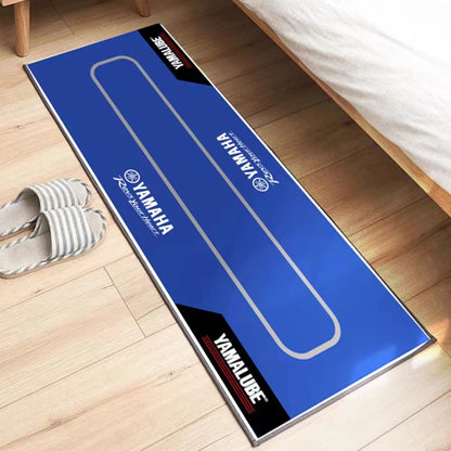 Yamaha Garage Mat Racing Motorcycle Carpet Polyester Moto Display Motorcycle Mat Anti-slip Home Decoration Living Room Rug