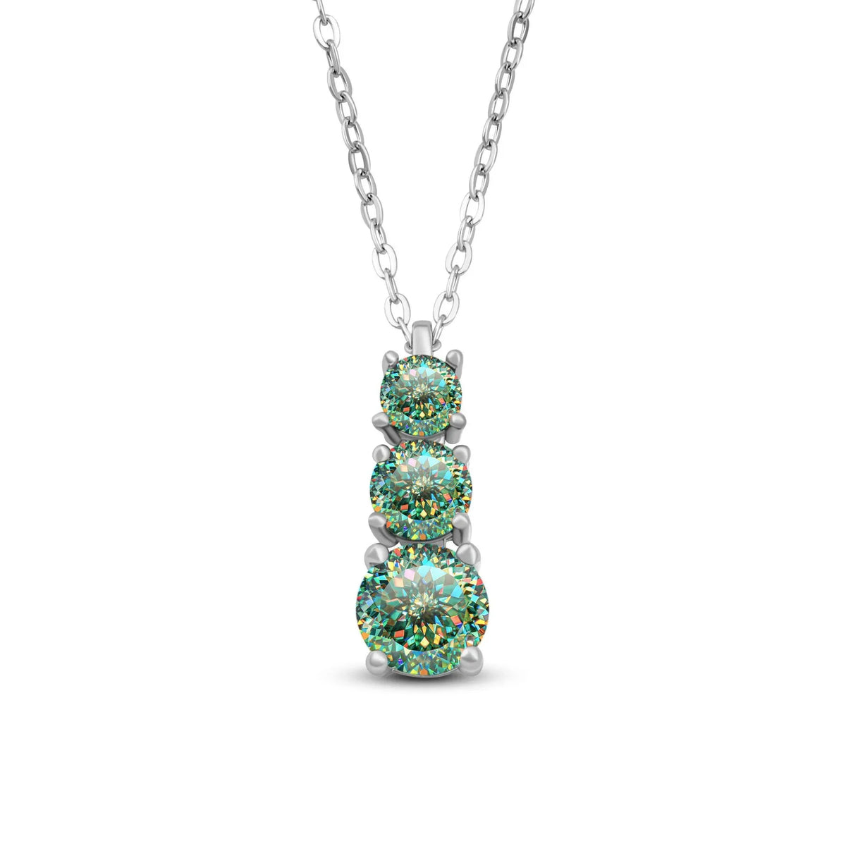1.8CT D Color Moissanite Gourd Pendant Mama Dainty Necklace Classic 925 Sterling Silver Women's Necklace Fine Jewelry For Party