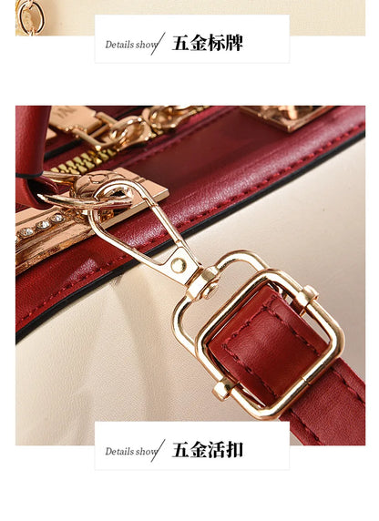 New Woman shoulder bag Large capacity Handbag for Women Crossbody bag Lychee pattern Portable bucket bag ladies messenger bags
