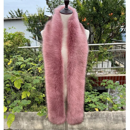 Bulk discount  Y2K Mink Fur Scarf for Women - Winter Plush Long Strip Scarf, European American Style Warm accessory