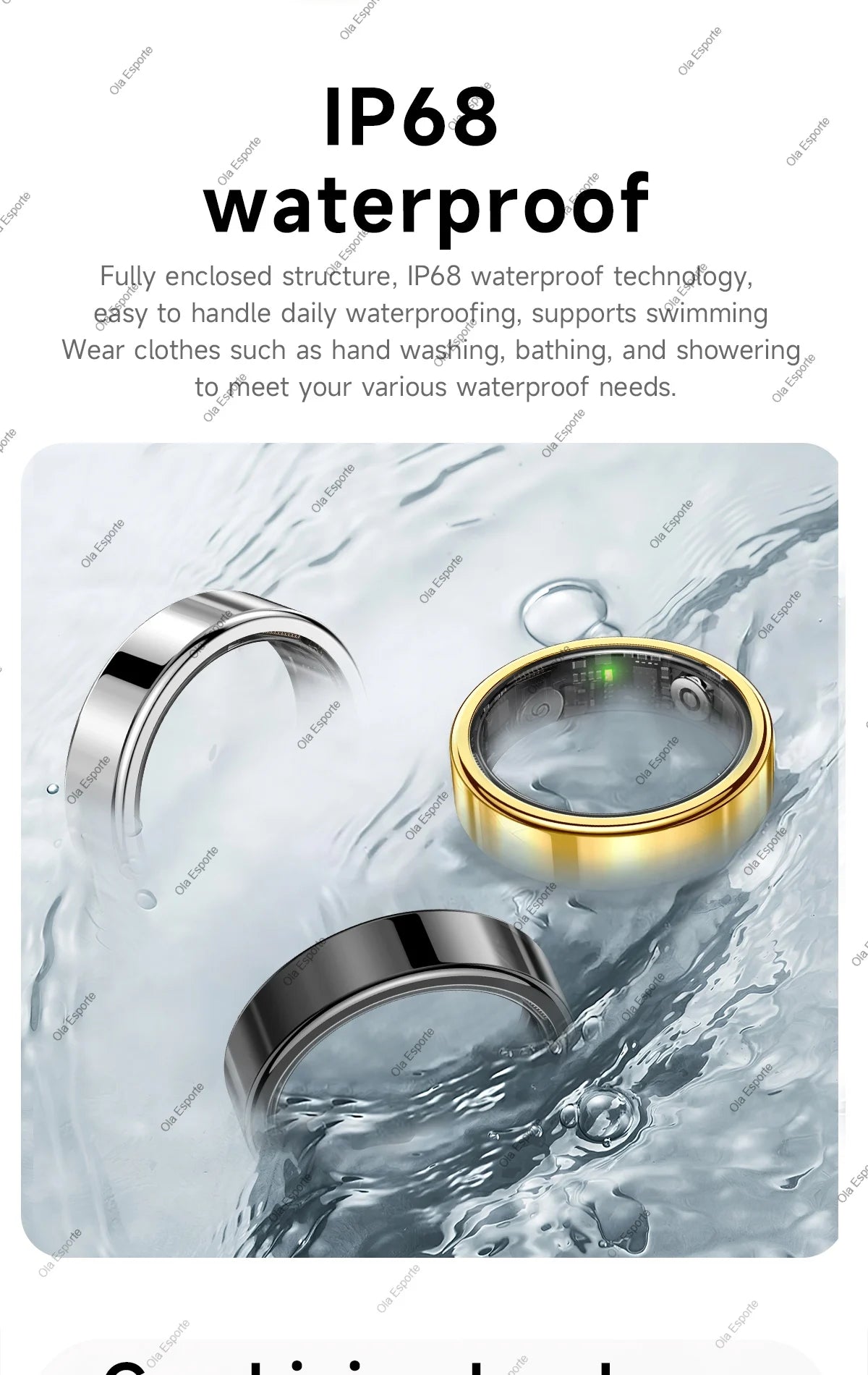 2026 New Smart Ring Heart Rate Blood Pressure Sleep Monitoring Motion Tracking IP68 Waterproof Men Women Smart Ring Holiday Gift